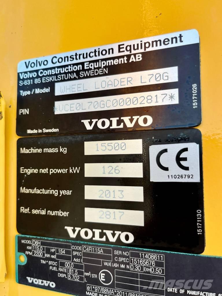Volvo L 70 G Utovarivači na kotačima