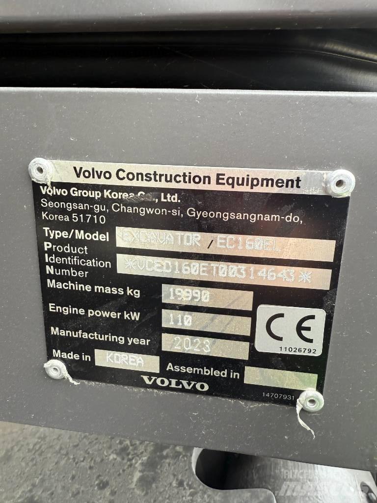 Volvo EC 160 E Bageri gusjeničari
