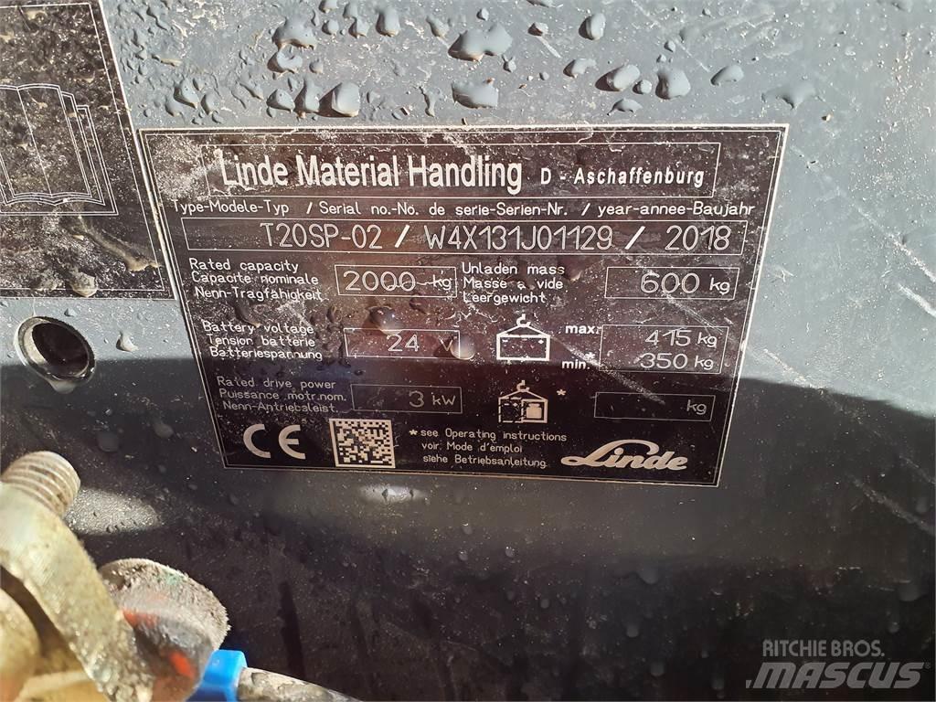Linde T20SP kurz Nisko podizni električni viličar