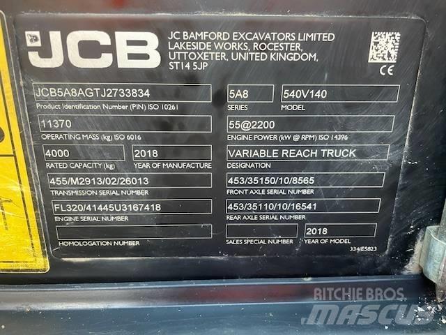 JCB 540-140 Teleskopski viličari