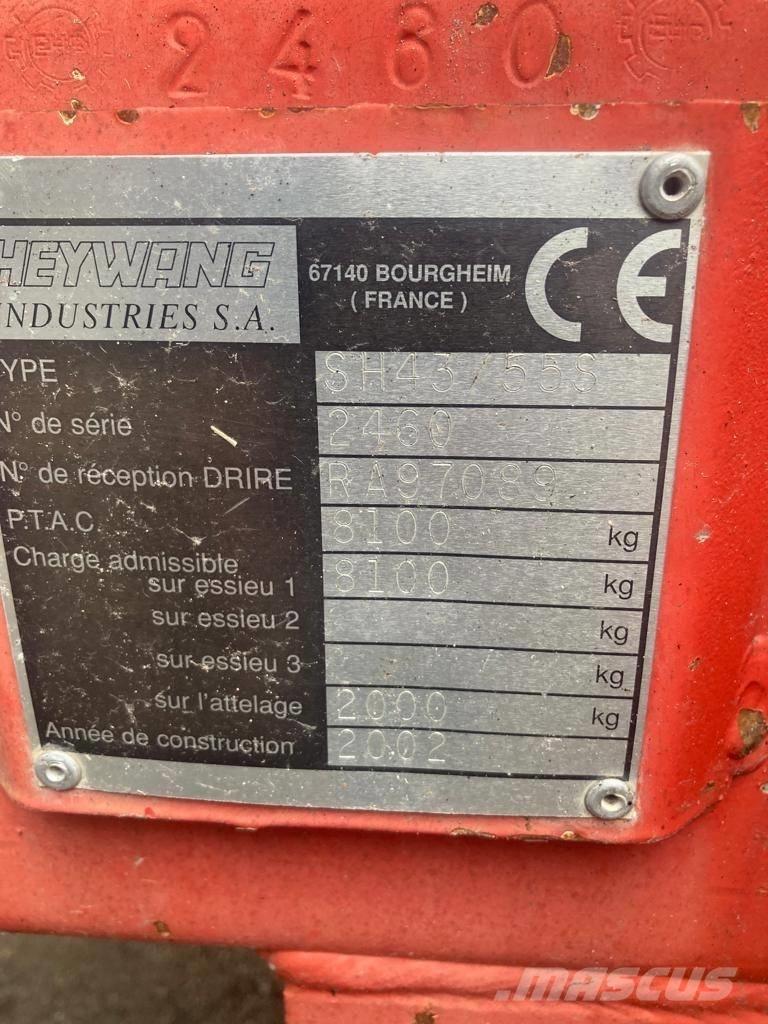 Heywang SH 43/55 S Rasipači gnojiva
