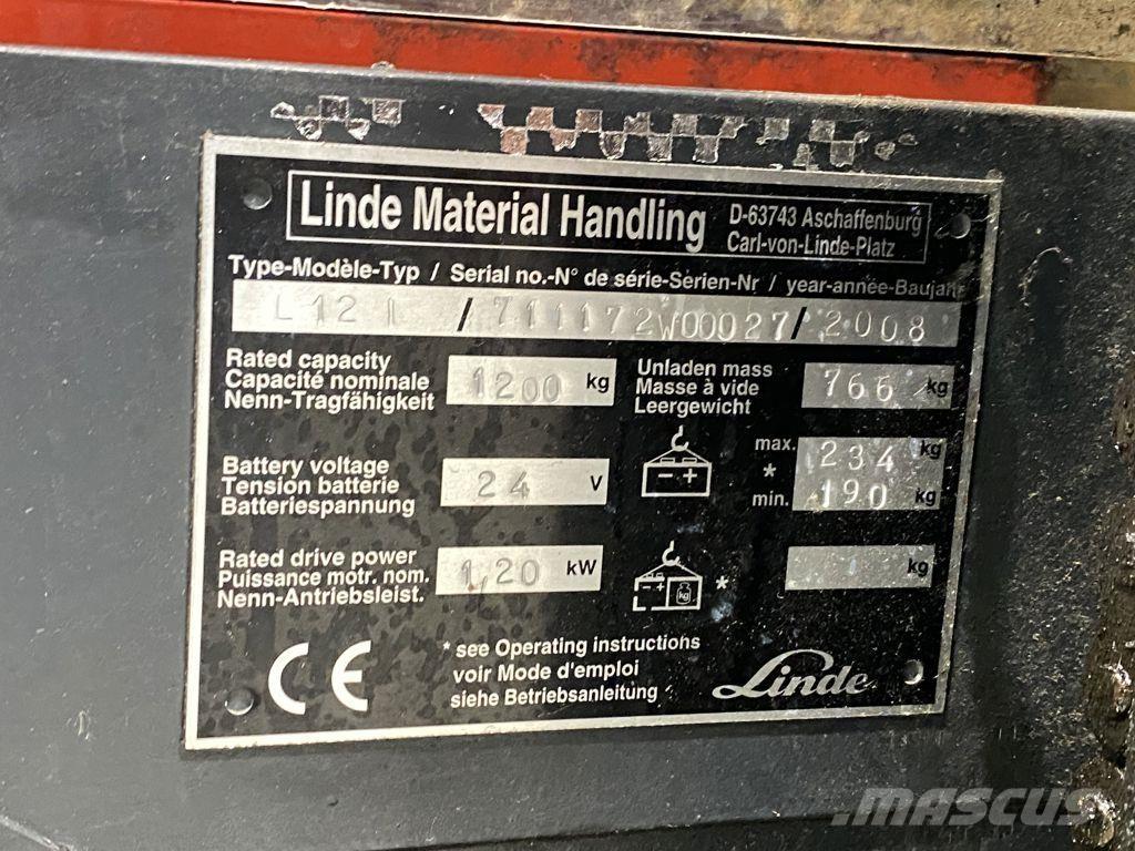 Linde L12I Ručni električni viličar