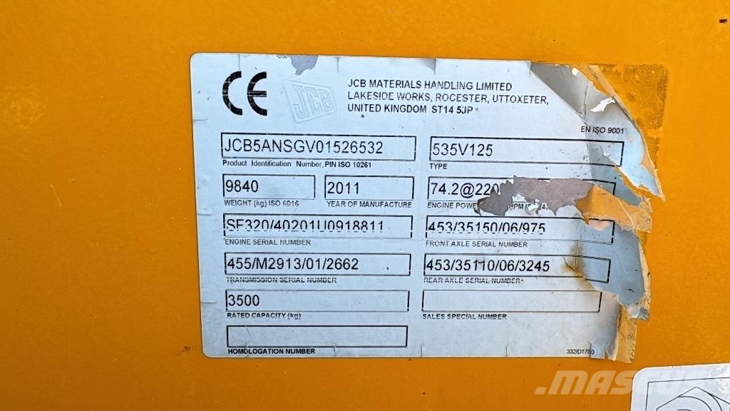 JCB 535-125 Hiviz Teleskopski viličari