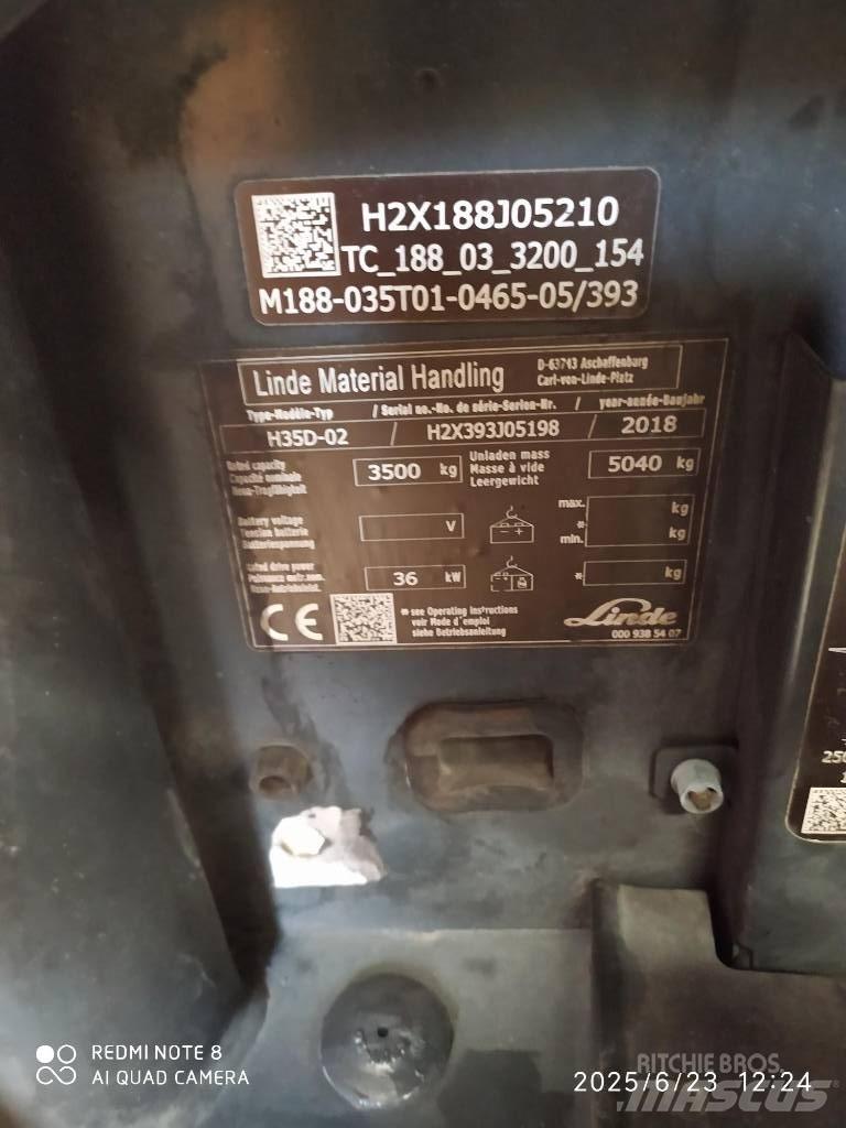 Linde H 35 D Dizelski viličari