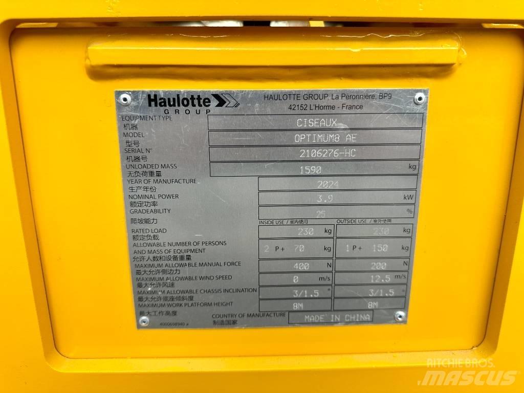 Haulotte OPTIMUM 8 Škaraste platforme