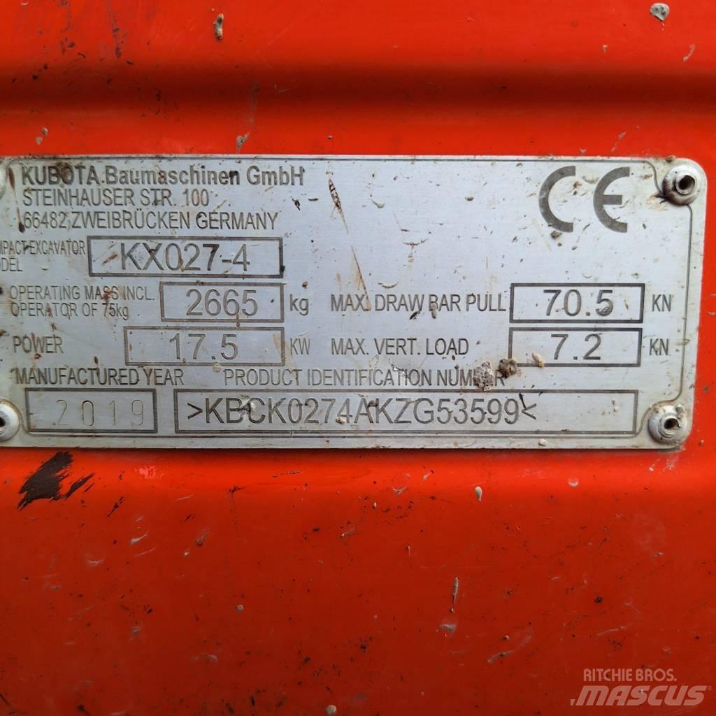 Kubota KX 027-4 Mini bageri <7t