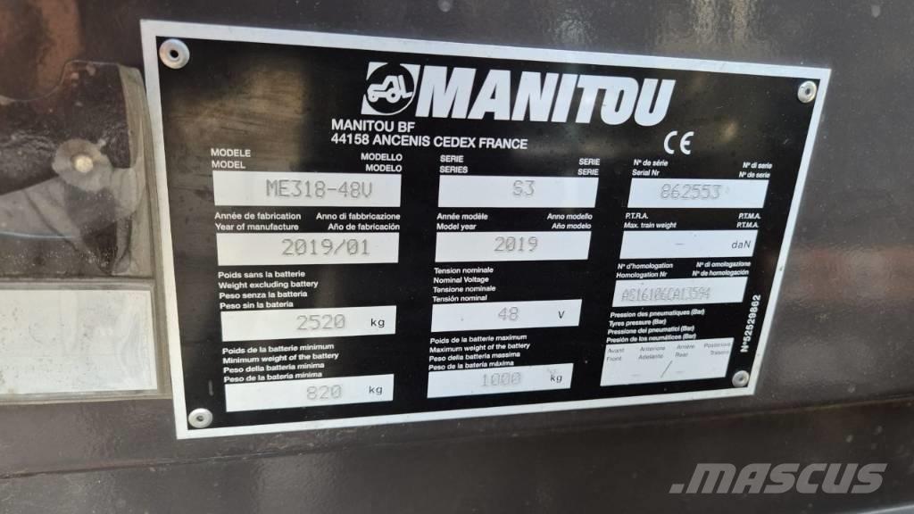 Manitou ME 318 Električni viličari