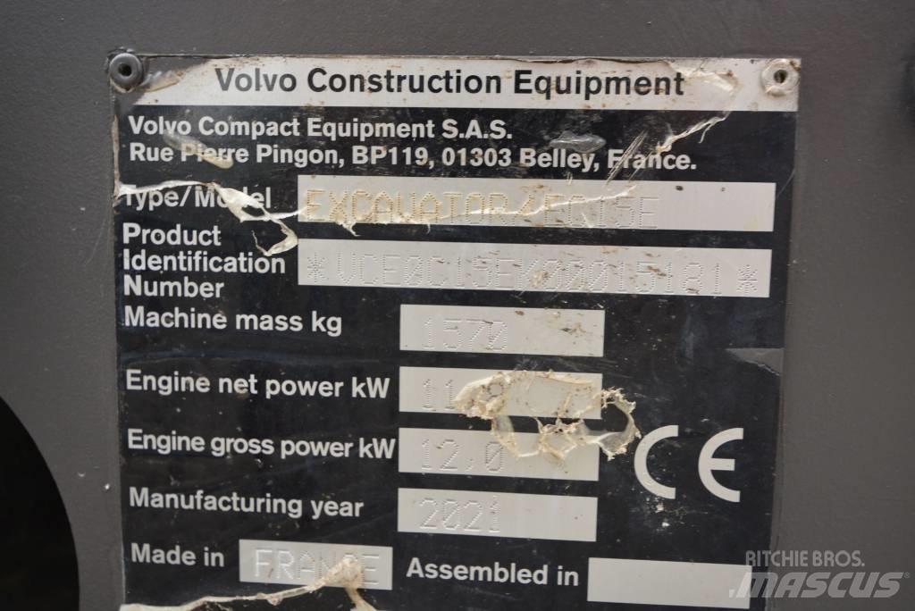 Volvo EC 15 E Mini bageri <7t