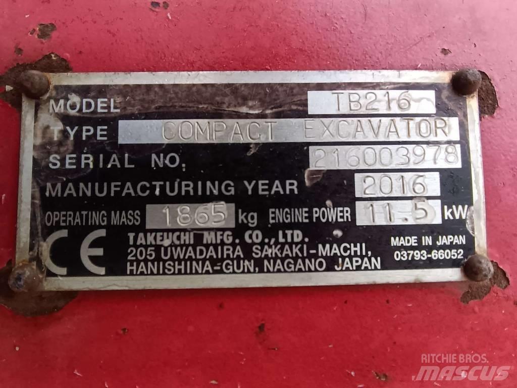 Takeuchi TB216 Građevinarstvo – ostalo