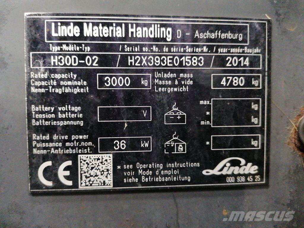 Linde H30D-02 Dizelski viličari