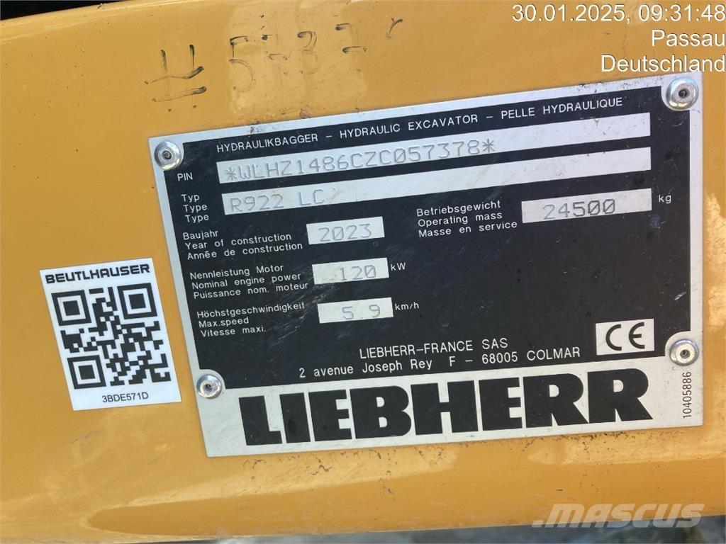 Liebherr R922 Bageri gusjeničari