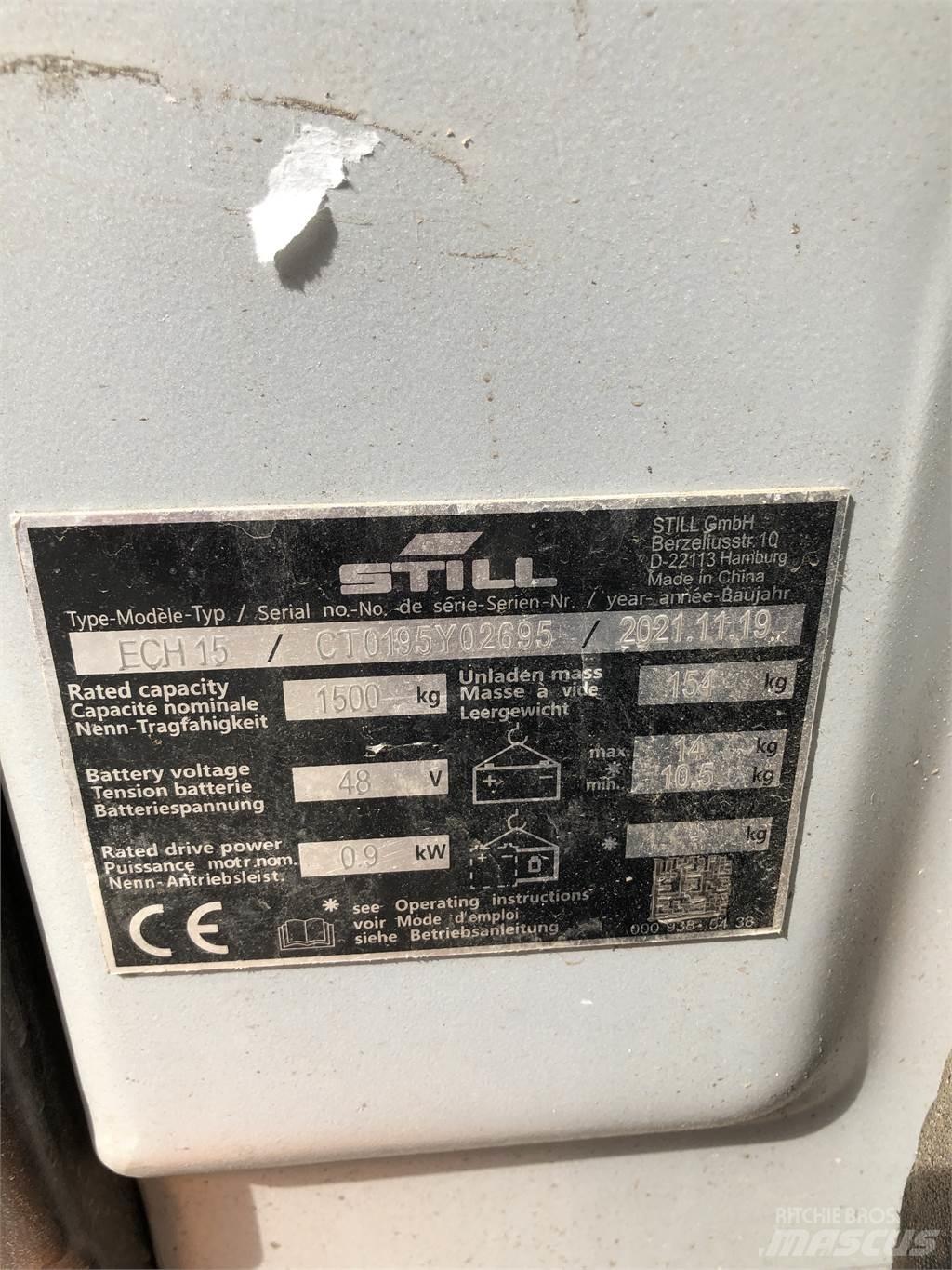Still ECH 15 Nisko podizni električni viličar