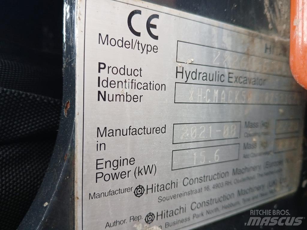 Hitachi ZX 26 U-6 Mini bageri <7t