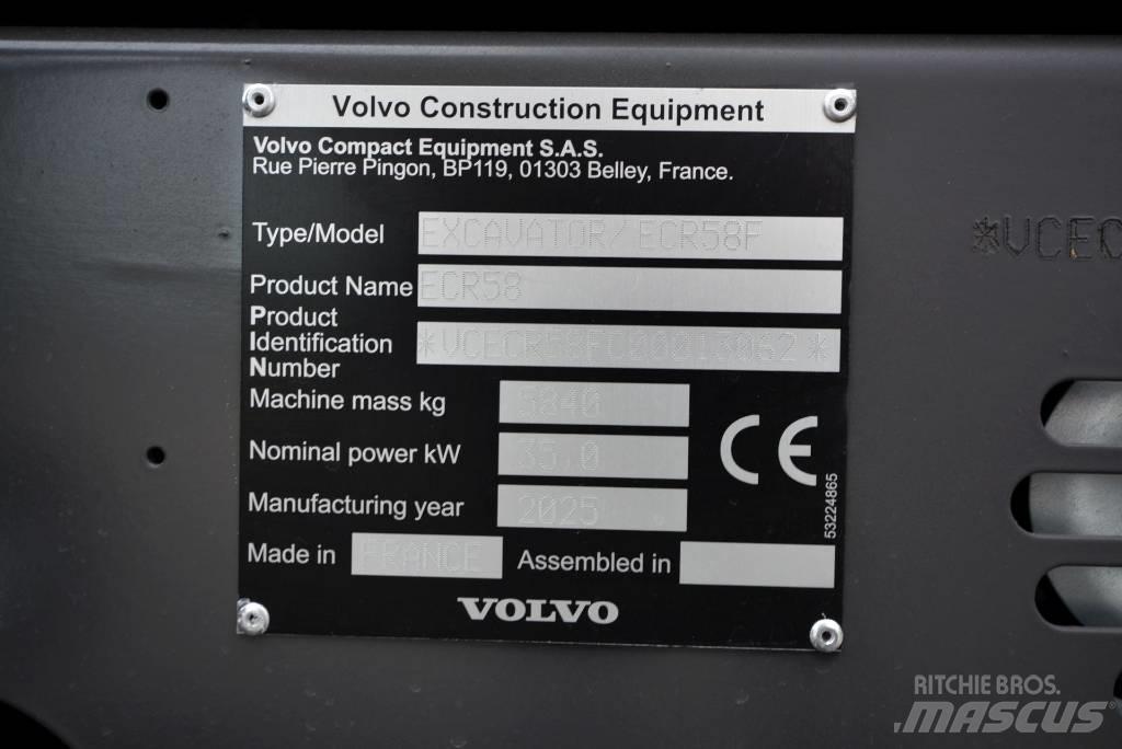 Volvo ECR 58 F Mini bageri <7t