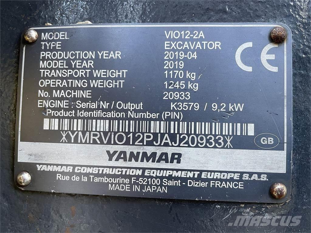 Yanmar VIO12 Bageri na kotačima