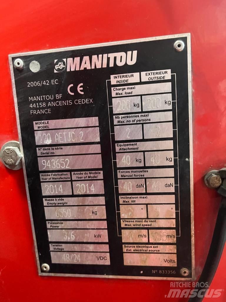 Manitou 120 AET JC Zglobne podizne platforme