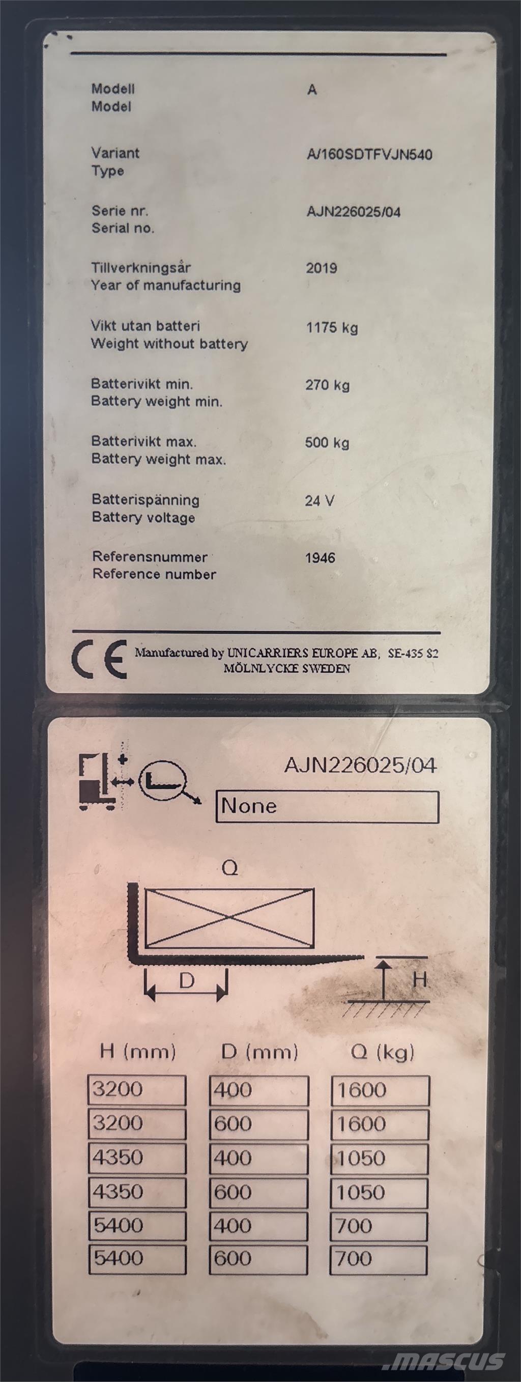 Atlet A160 Samopogonski ručni viličari