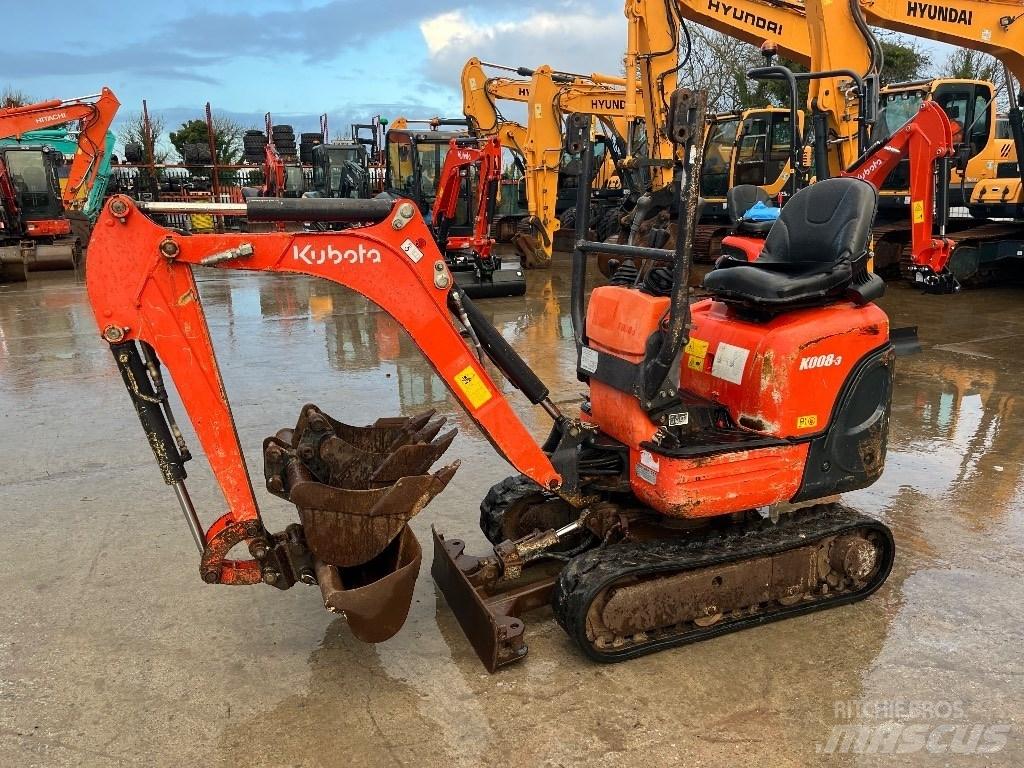 Kubota K 008-3 Mini bageri <7t