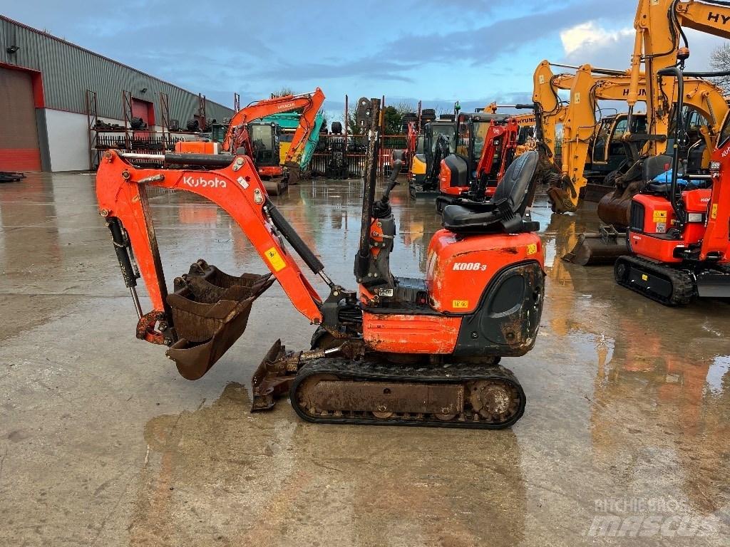 Kubota K 008-3 Mini bageri <7t