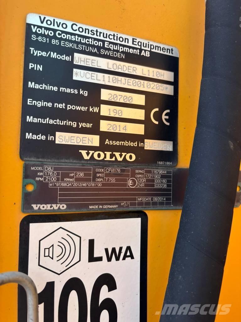 Volvo L 110 H Utovarivači na kotačima