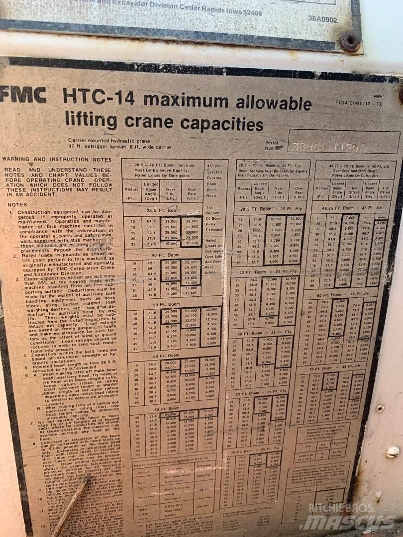 Link-Belt HTC-14 Rabljene dizalice za težak teren