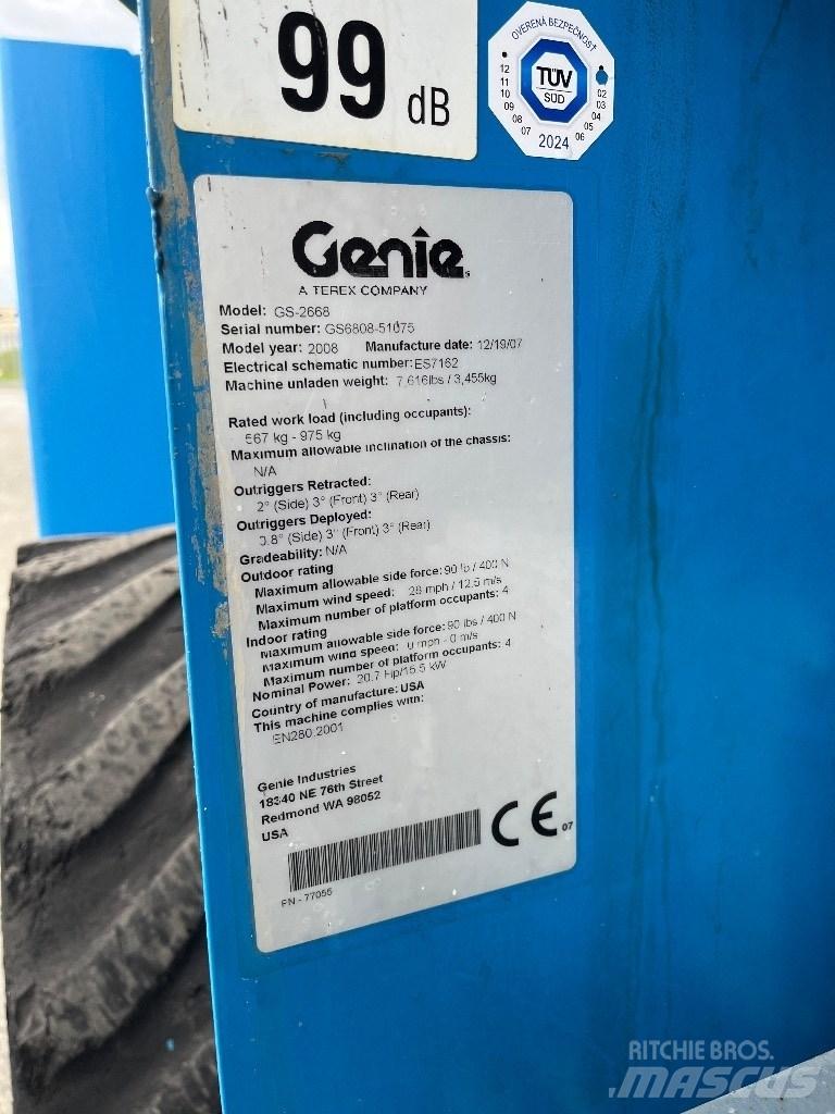 Genie GS 2668 RT Škaraste platforme