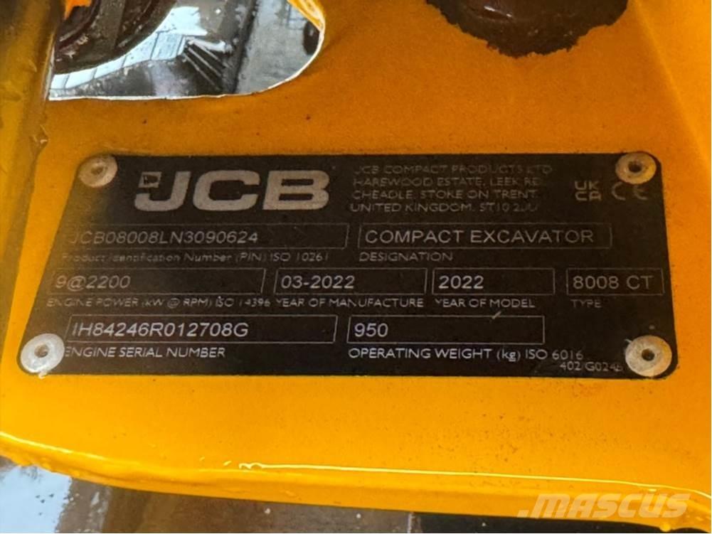 JCB MICRO 8008 Mini bageri <7t