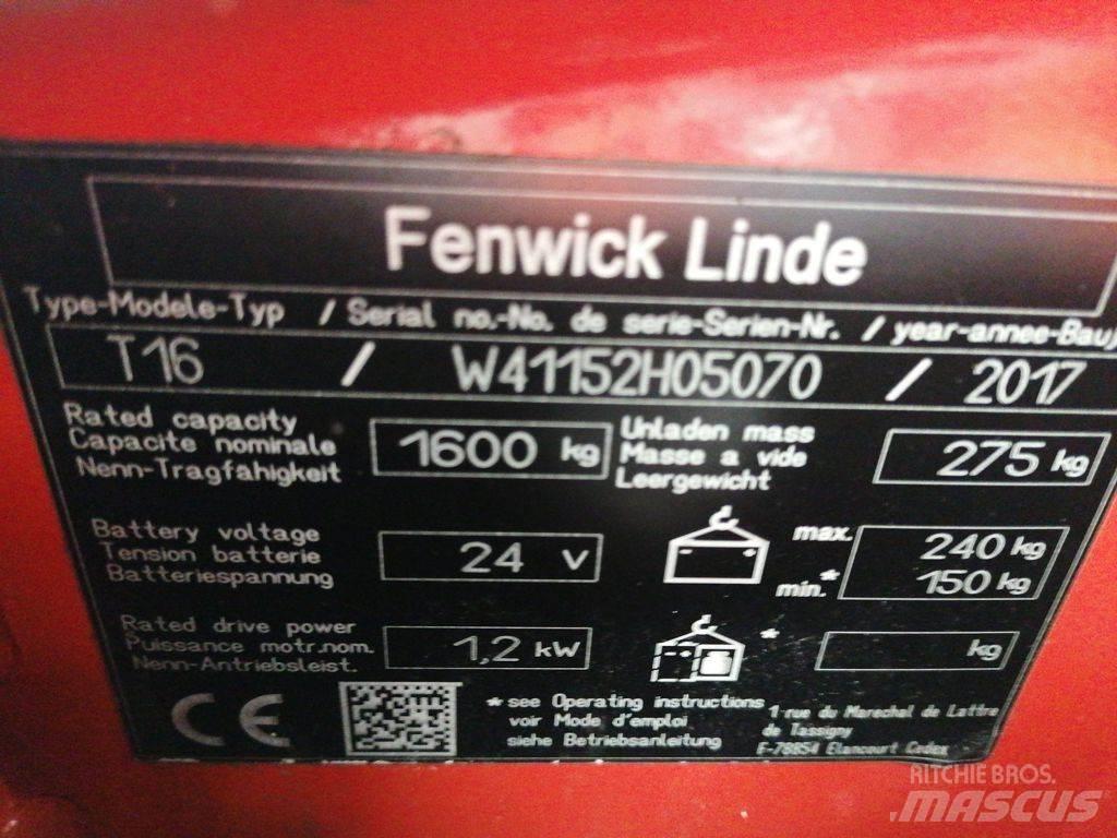 Linde T16 Nisko podizni električni viličar