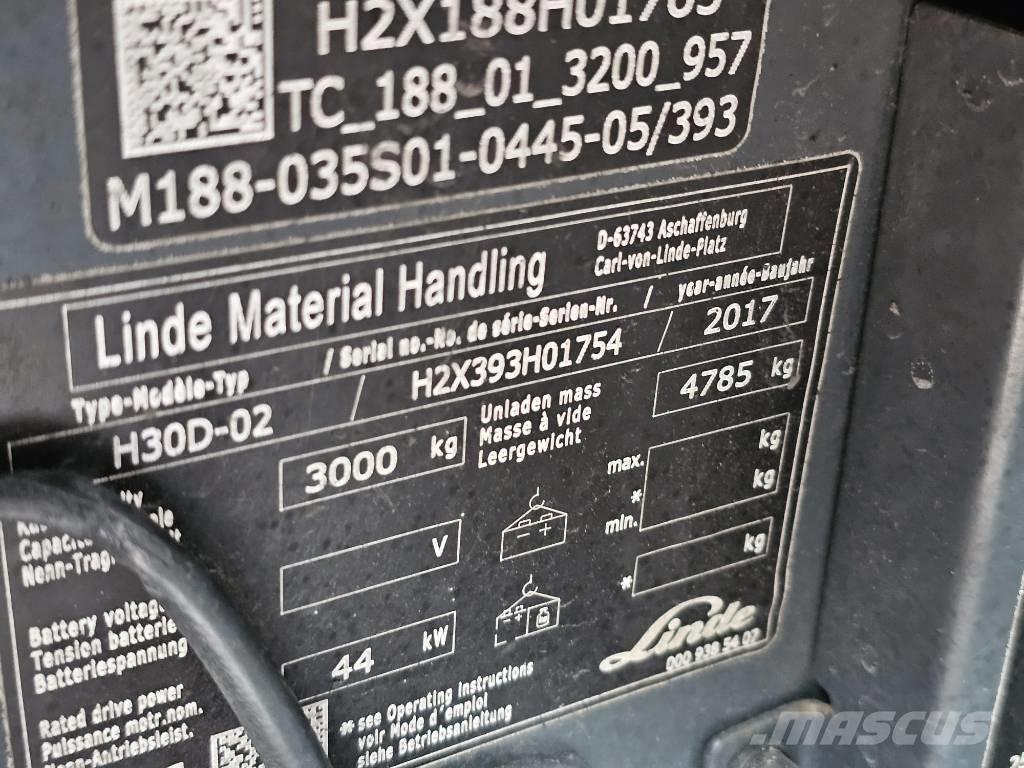 Linde H30D-02 Dizelski viličari