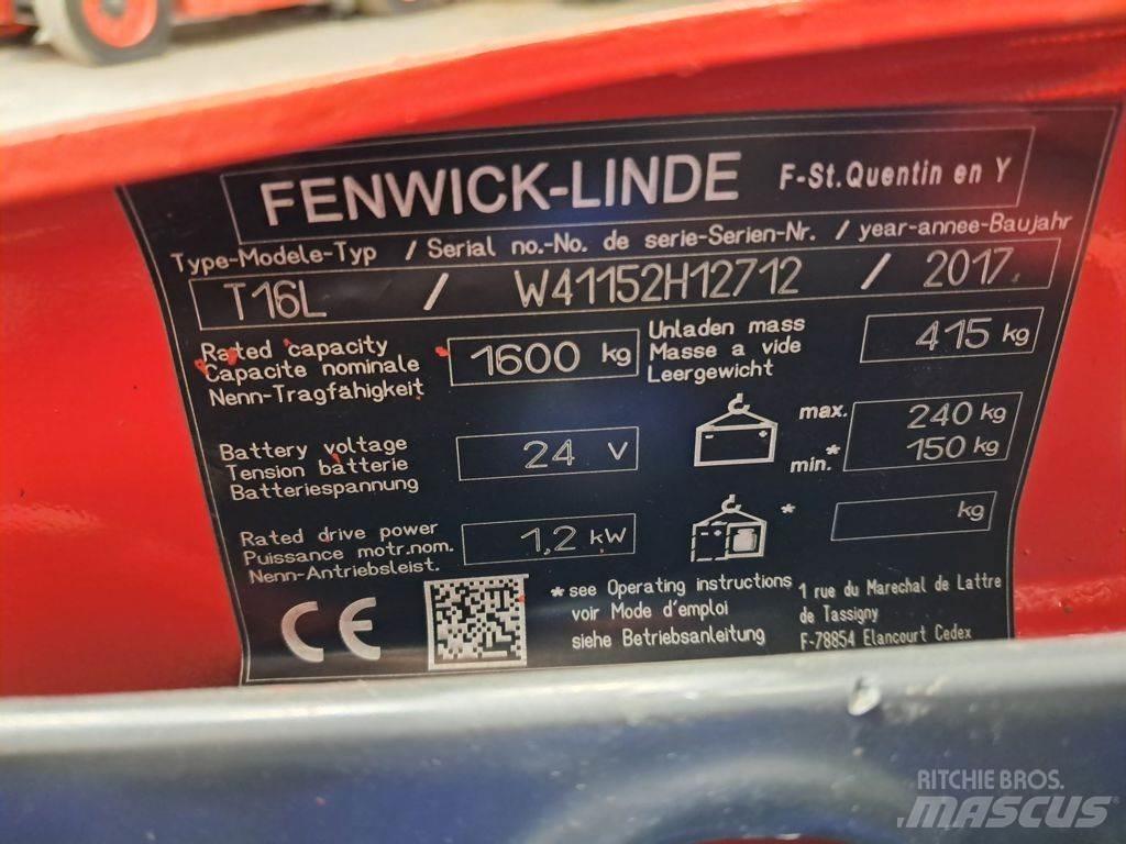 Linde T16L Nisko podizni električni viličar