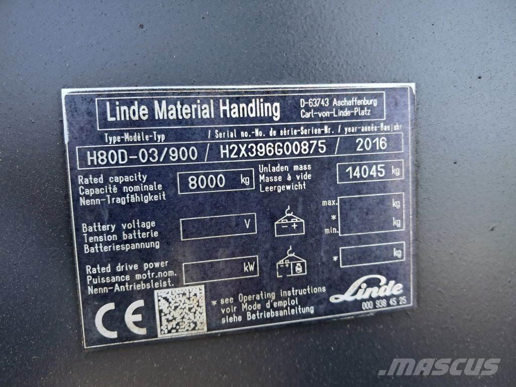 Linde H80D-03/900 Dizelski viličari