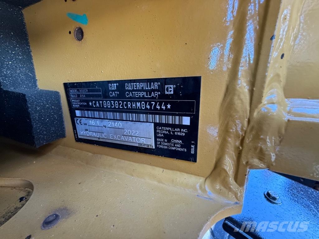 CAT 302 CR Mini bageri <7t