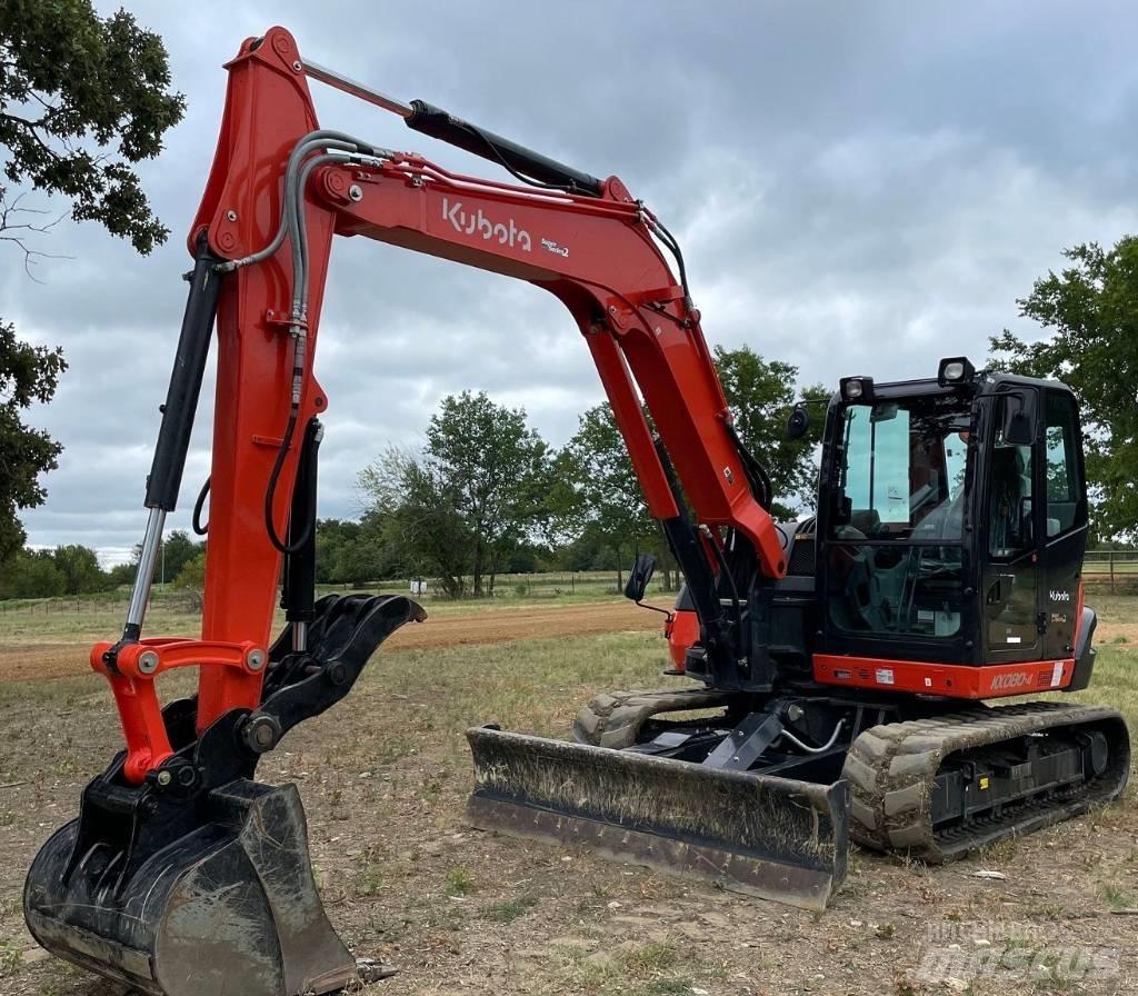 Kubota KX080-4S2 Bageri gusjeničari