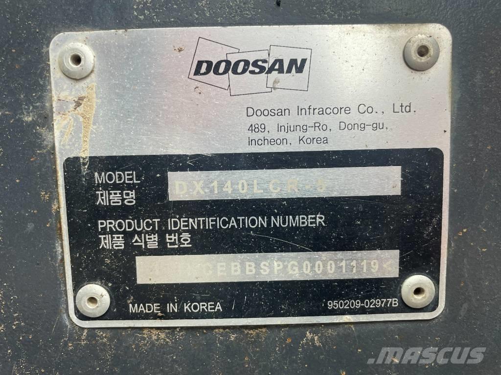 Doosan DX 140 LCR Bageri gusjeničari