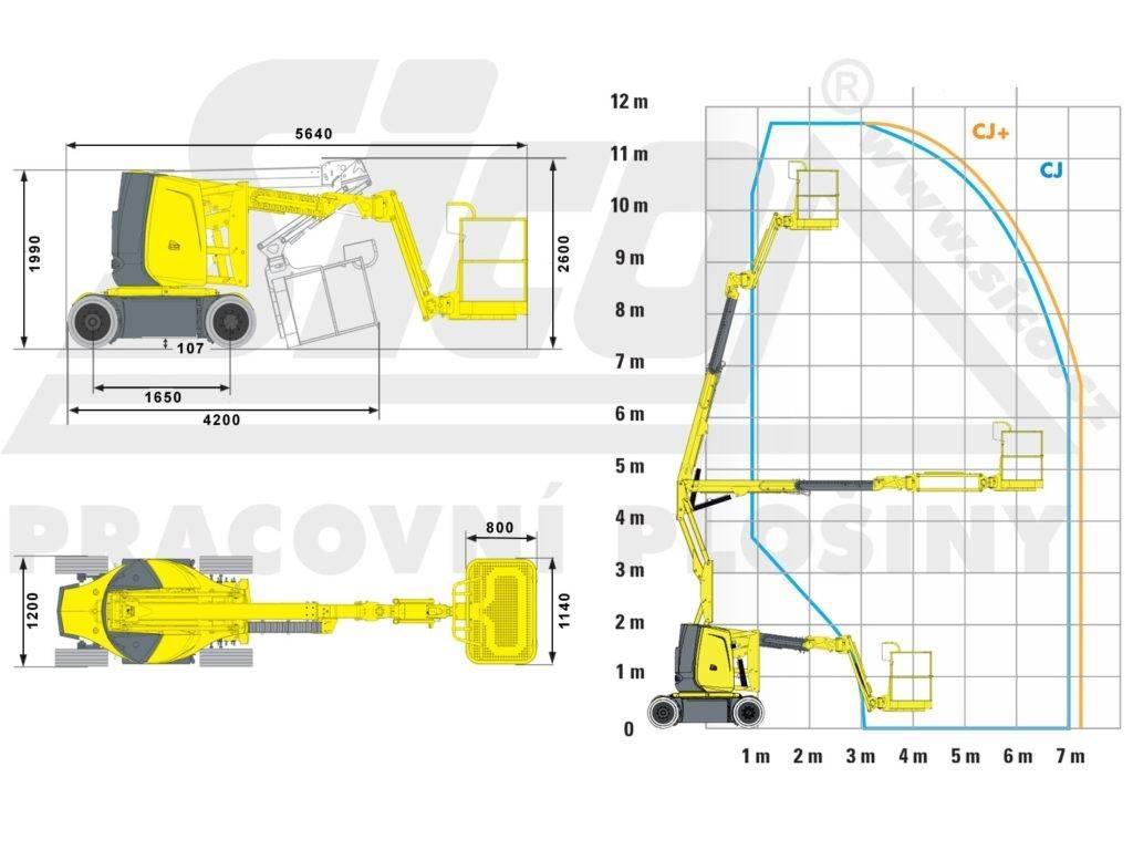 Haulotte HA 12 CJ+ Zglobne podizne platforme