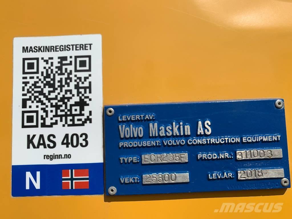 Volvo ECR235EL Bageri gusjeničari