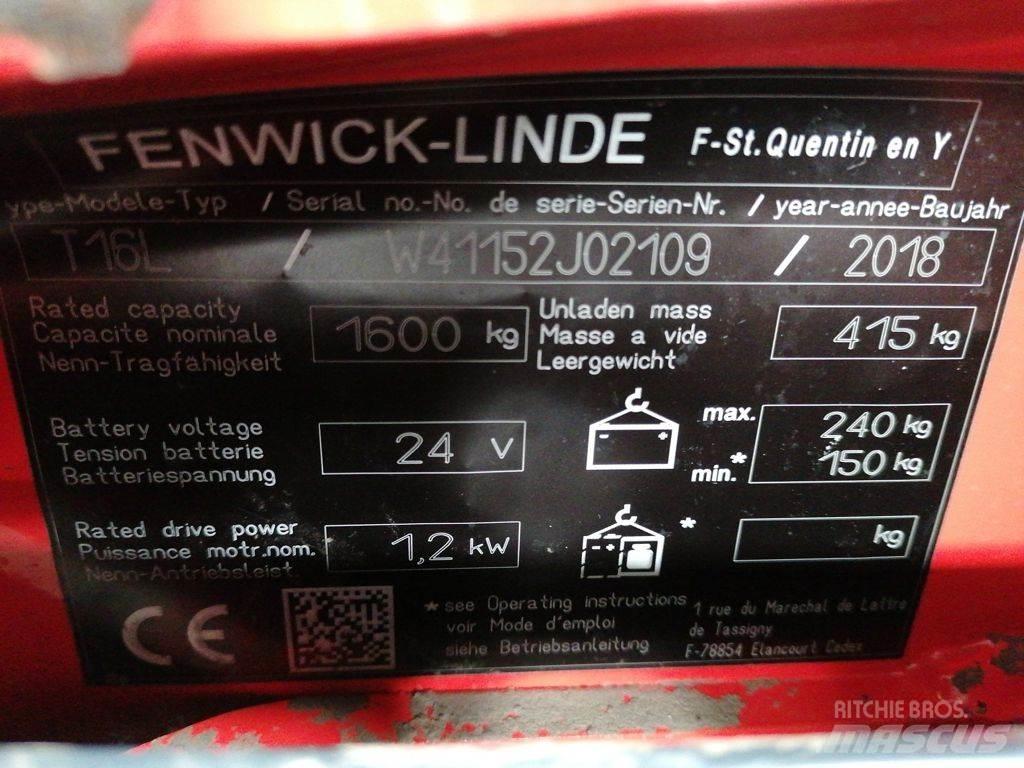 Linde T16L Nisko podizni električni viličar