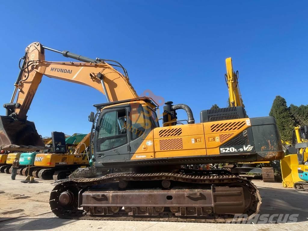 Hyundai Robex 520 VS Bageri gusjeničari