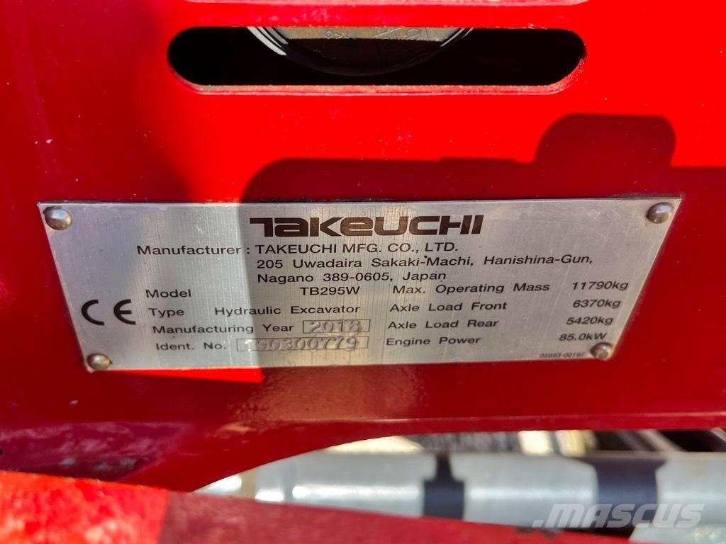 Takeuchi TB 295 W Bageri na kotačima