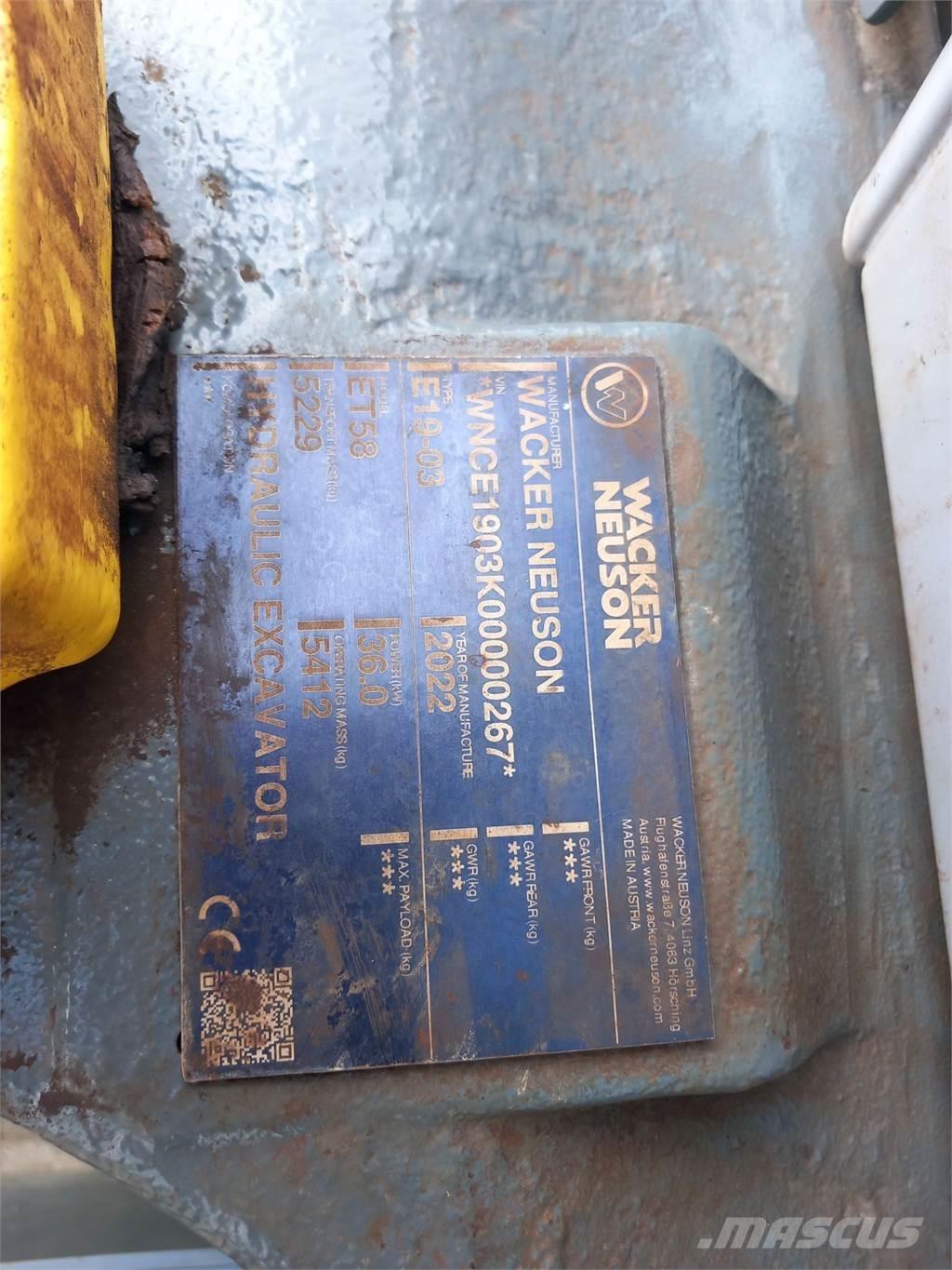 Wacker Neuson ET58 Bageri gusjeničari