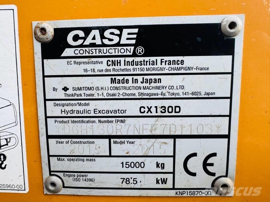 CASE CX 130 D Bageri gusjeničari