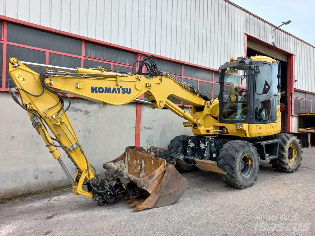 Komatsu PW 98 MR Bageri na kotačima