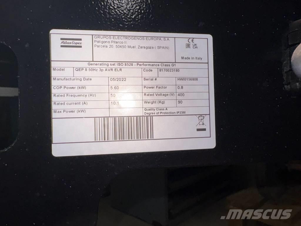 Atlas Copco QEP 8 Benzinski agregati