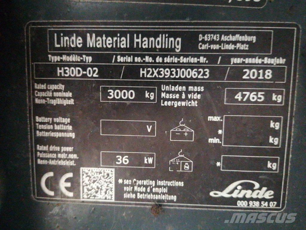 Linde H30D-02 Dizelski viličari