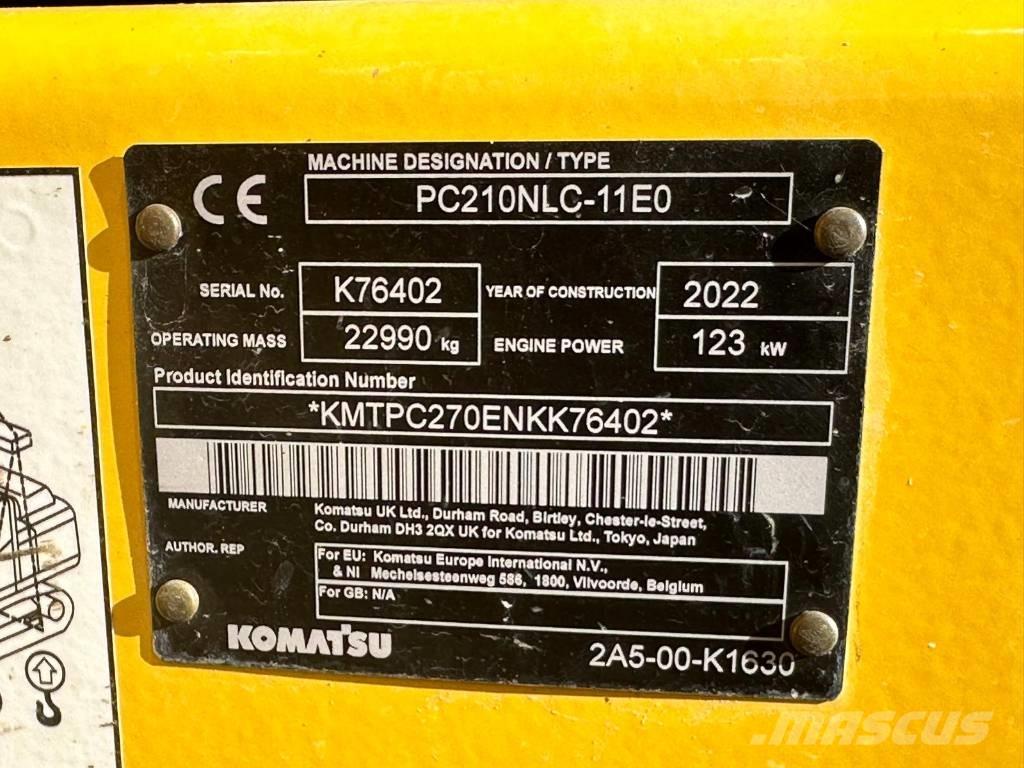 Komatsu PC 210 NLC Bageri gusjeničari