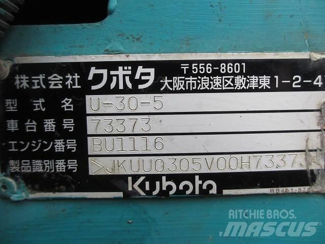 Kubota U 30-5 Mini bageri <7t