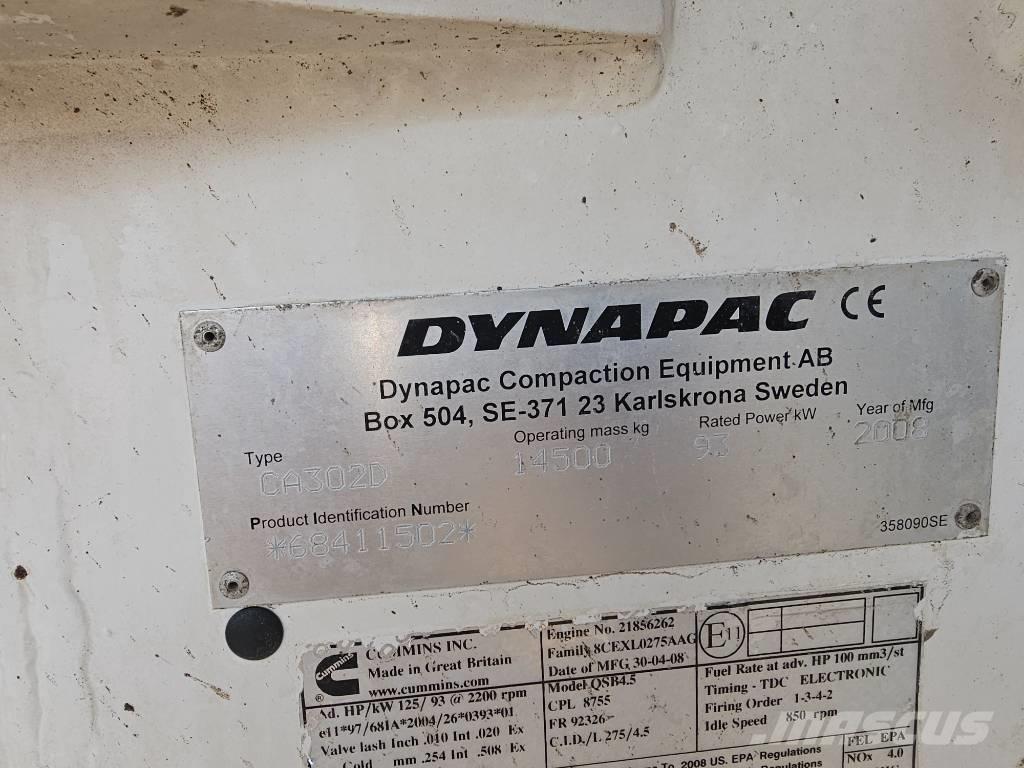 Dynapac CA 302 D Valjci sa jednim bubnjem