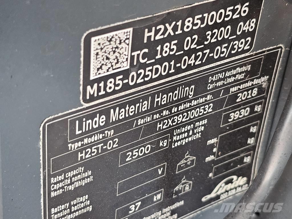 Linde H25T-02 Plinski viličari