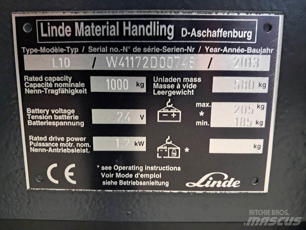 Linde L10 Ručni električni viličar