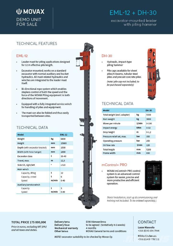 Movax EML-12 & DH-30 Čekići